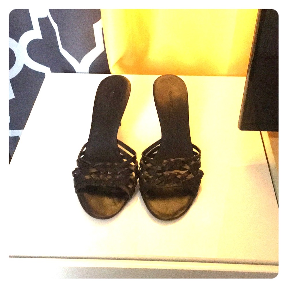 Banana Republic-Woven leather slide